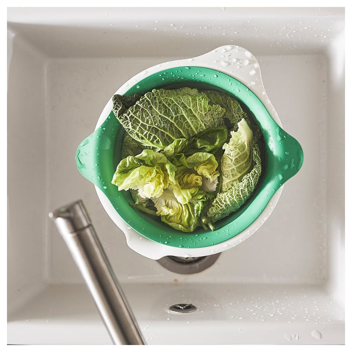 UPPFYLLD colander, bright green, 24 cm IKEA