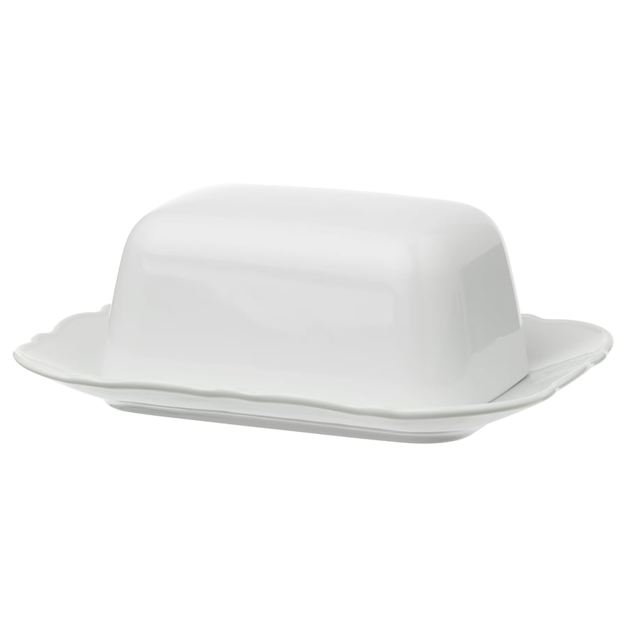UPPLAGA Butter dish white IKEA