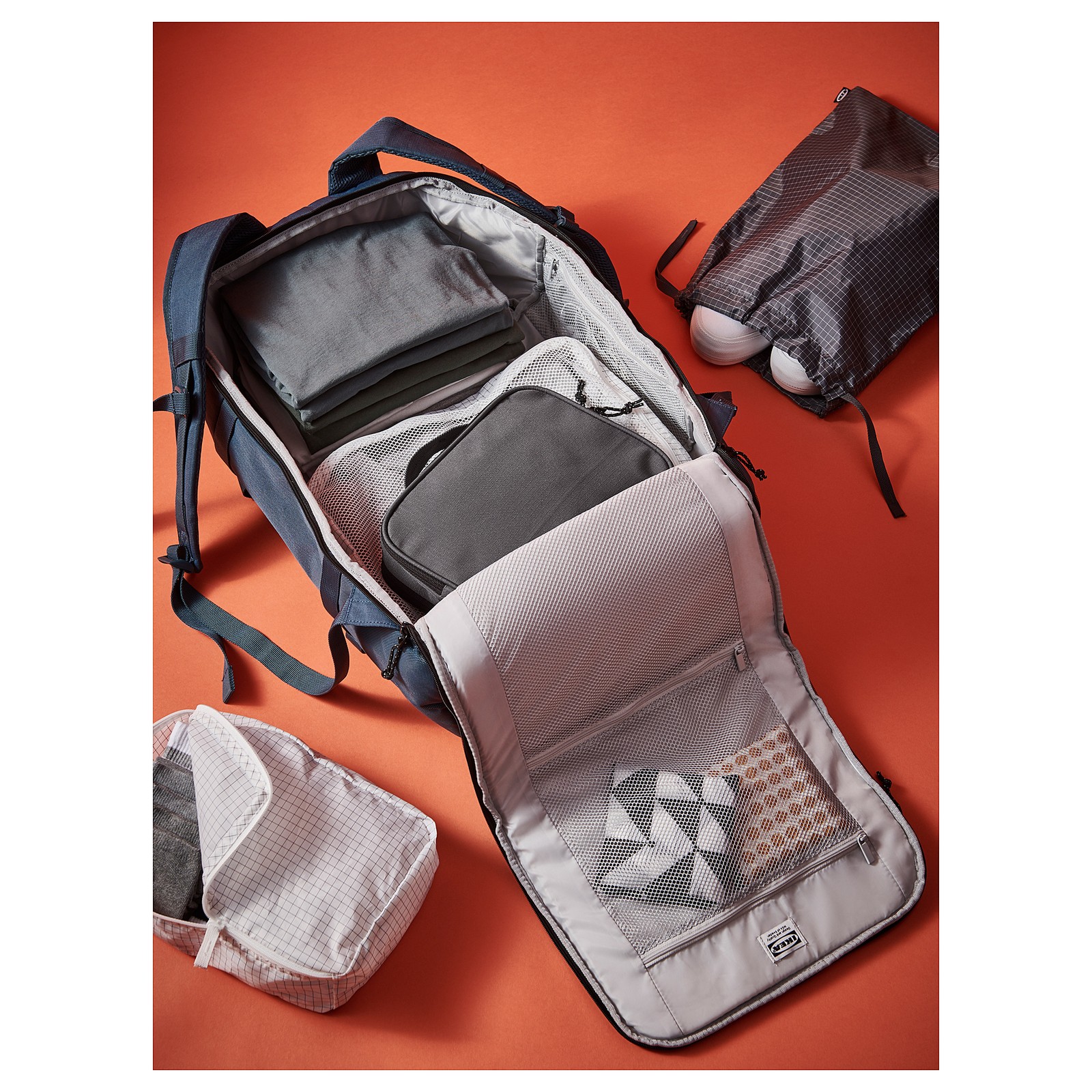 VÄRLDENS Toiletry bag, dark grey IKEA