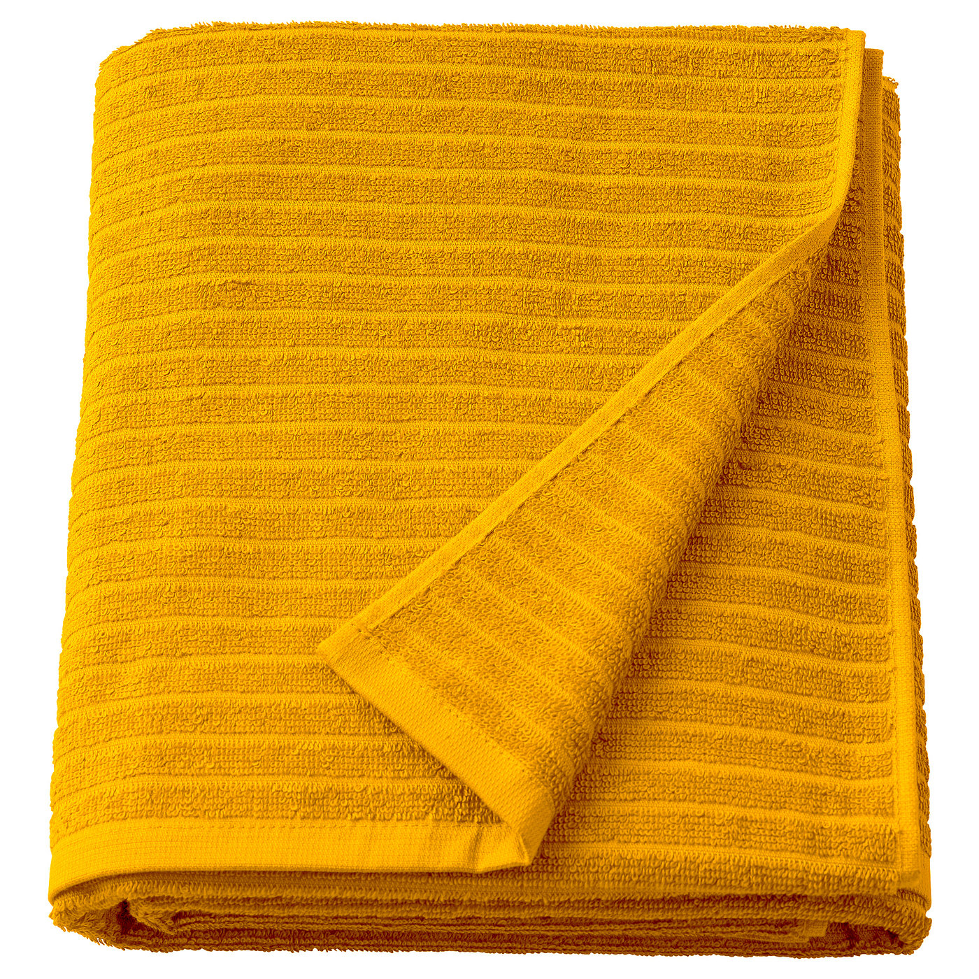 VÅGSJÖN bath sheet, golden-yellow, 100x150 cm - IKEA