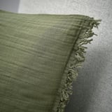 VALLKRASSING Cushion cover, grey-green, 50x50 cm