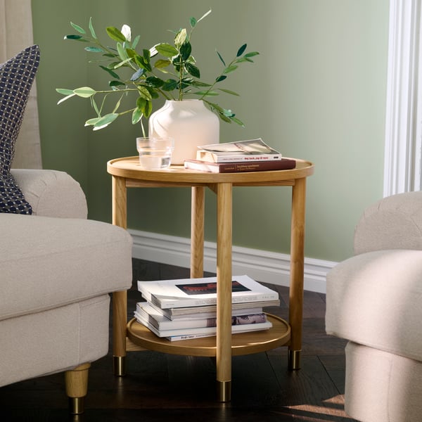 VALNÄS Side table, oak veneer