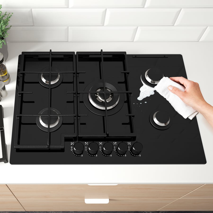 VASASTAN Gas hob IKEA 700 glass/black IKEA