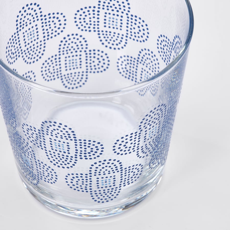 VATTENDANS كأس, زجاج/منقوش, 30 سل IKEA