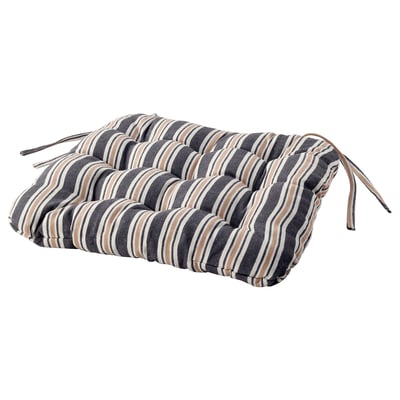 VATTENMOTT Chair cushion, grey, 40x38x5.0 cm