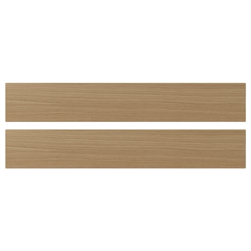 Two light brown wooden planks with visible grain, rectangular and parallel, displayed against a white background.