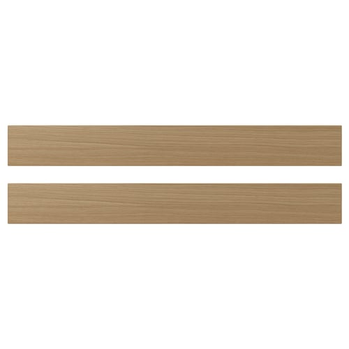 Two light wood planks horizontally, smooth and uniform in design.