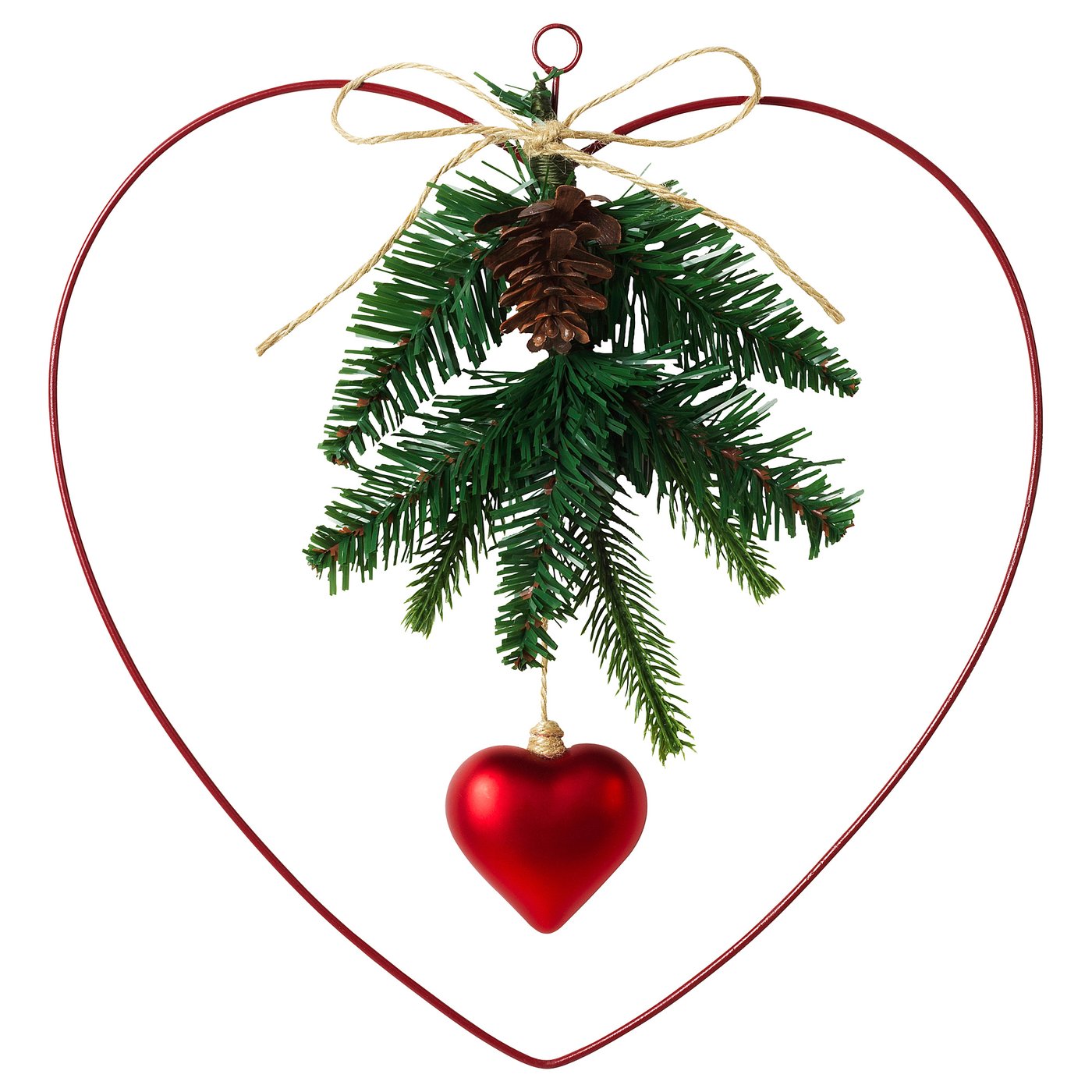 vinter 2020 decoration wreath heart shaped 30 cm