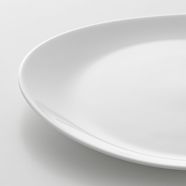 VITBLECKA Plate, white, 30 cm
