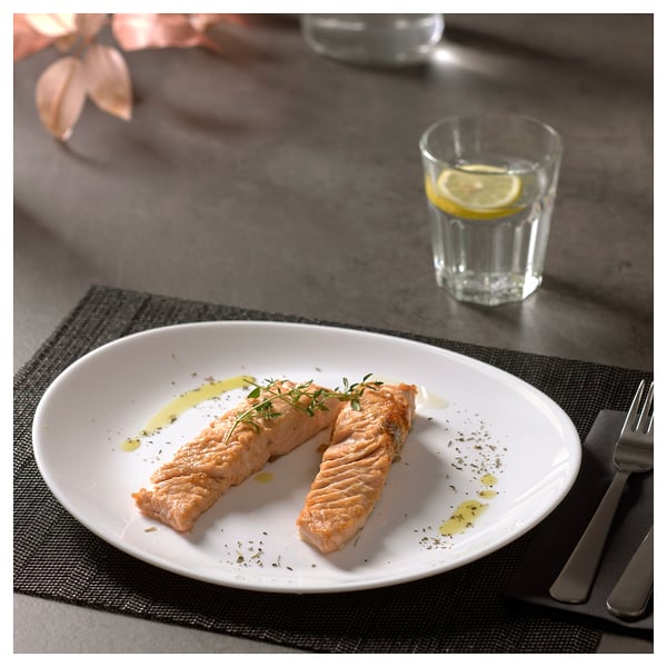 VITBLECKA Plate, white, 30 cm