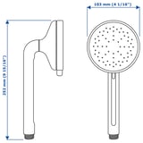 VOXNAN 5-spray handshower, chrome-plated