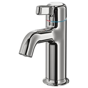 A VOXNAN tap in chrome, made of brass, with a sleek modern design and a lever handle.