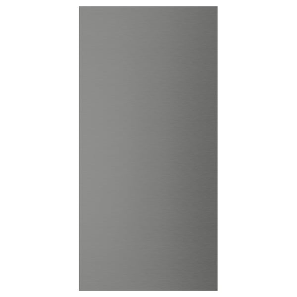 VOXTORP Cover panel, stainless steel effect, 39x80 cm