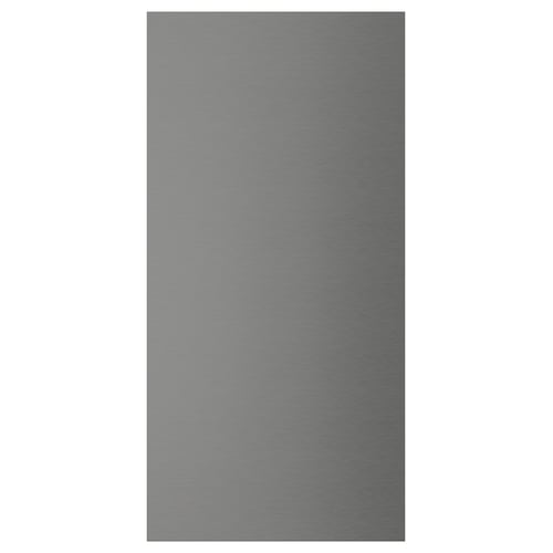 VOXTORP Cover panel, stainless steel effect, 39x80 cm