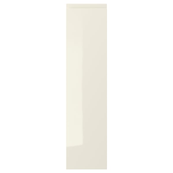 VOXTORP Door, high-gloss light beige, 20x80 cm