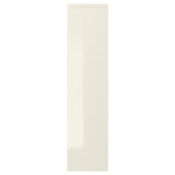 VOXTORP Door, high-gloss light beige, 20x80 cm