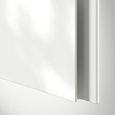VOXTORP Door, matt white vertical handle, 60x80 cm