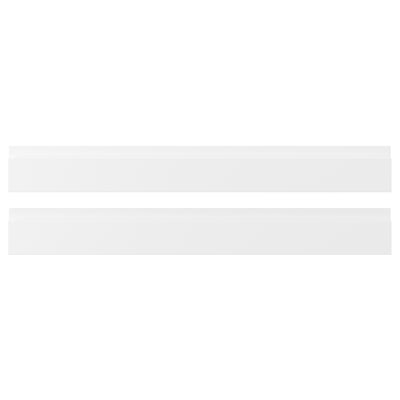 VOXTORP matte white drawer front - smooth, modern, rectangular design with integrated handles.