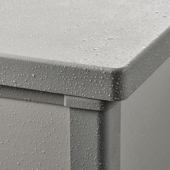 VRENEN Storage box, outdoor light grey/grey IKEA
