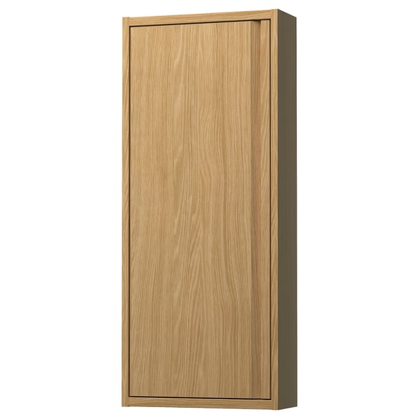 ÄNGSJÖN wall cabinet, oak effect, rectangular, minimalist design.