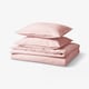 ÄNGSLILJA Duvet cover and 2 pillowcases, light pink, 200x200/50x60 cm