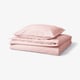 ÄNGSLILJA Duvet cover and pillowcase, light pink, 150x200/50x60 cm
