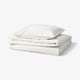 ÄNGSLILJA Duvet cover and pillowcase, white, 150x200/50x60 cm