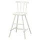 AGAM, white junior chair, wood, simple design, four legs, back support.