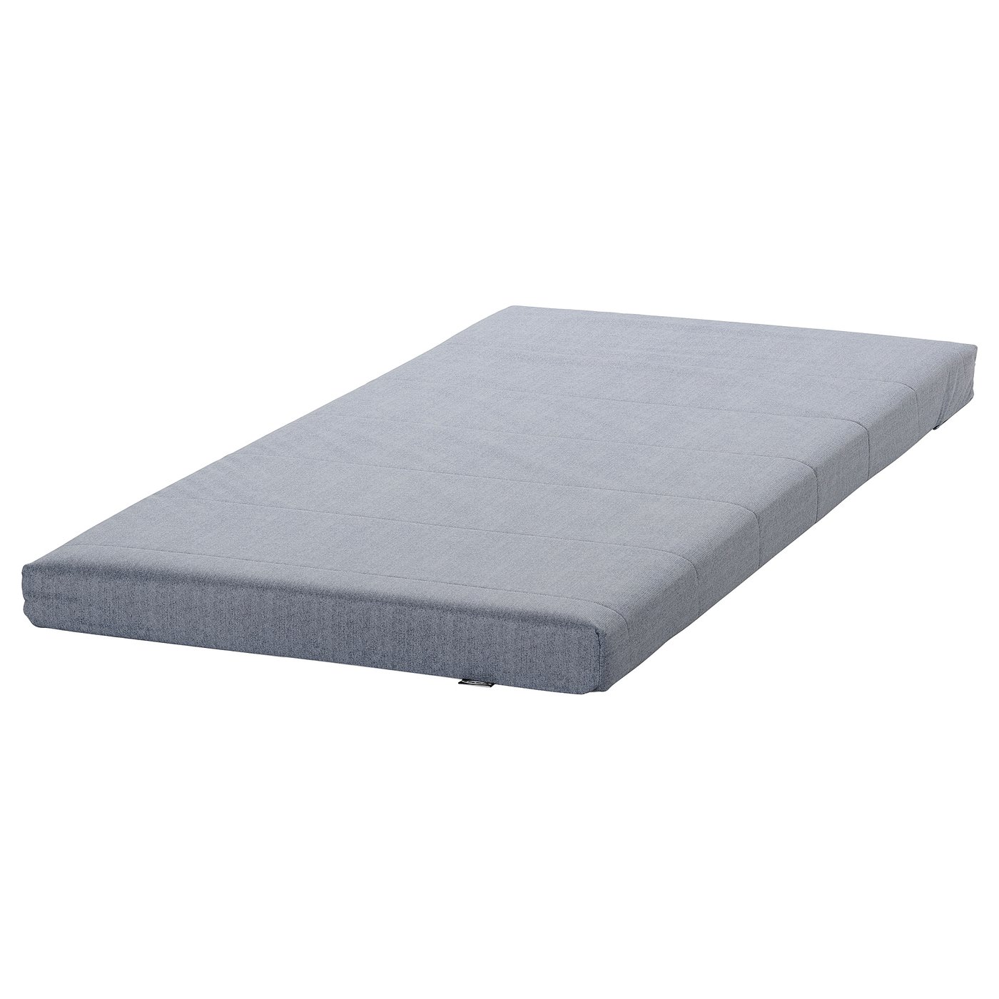 ÅGOTNES foam mattress, grey, rectangle with zip, simple design.