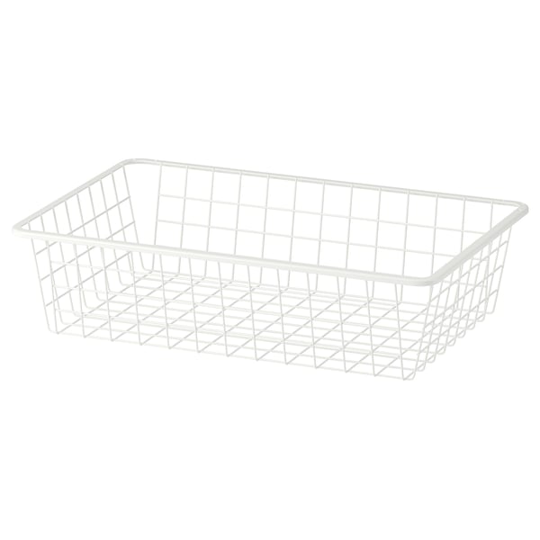 ALTARLIDEN Wire basket, white, 60x42 cm
