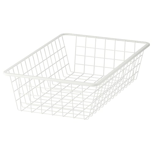 ALTARLIDEN Wire basket, white, 40x62 cm