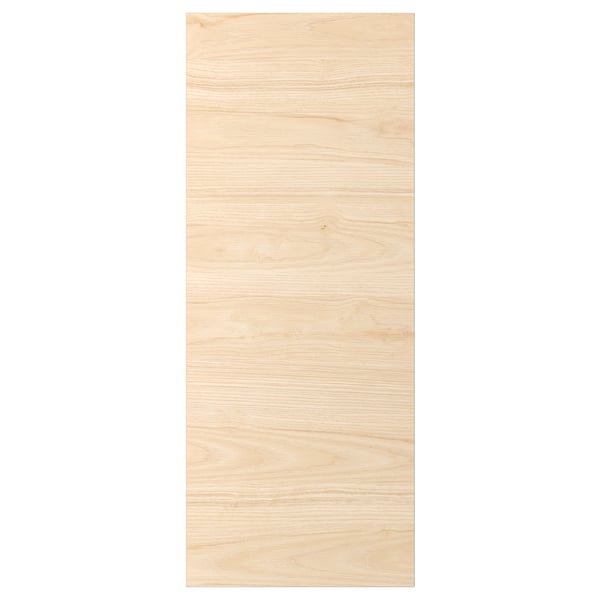 ASKERSUND door in light ash; wooden texture, rectangular shape, melamine surface, easy-clean.