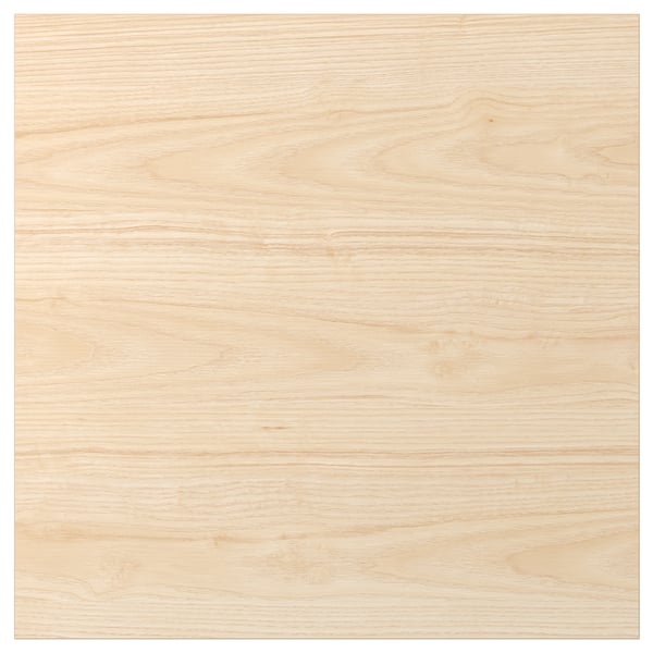 ASKERSUND light ash wood effect melamine door with natural grain pattern, easy clean, moisture resistant.