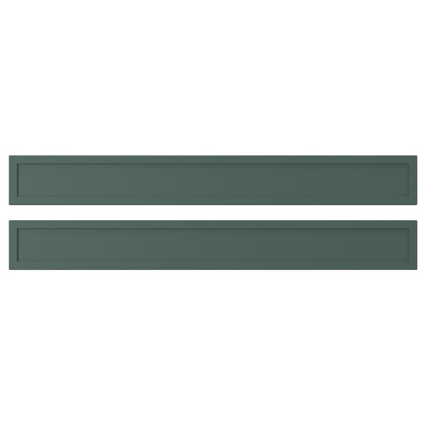 ASPUDDEN Drawer front, dark grey-green, 80x10 cm