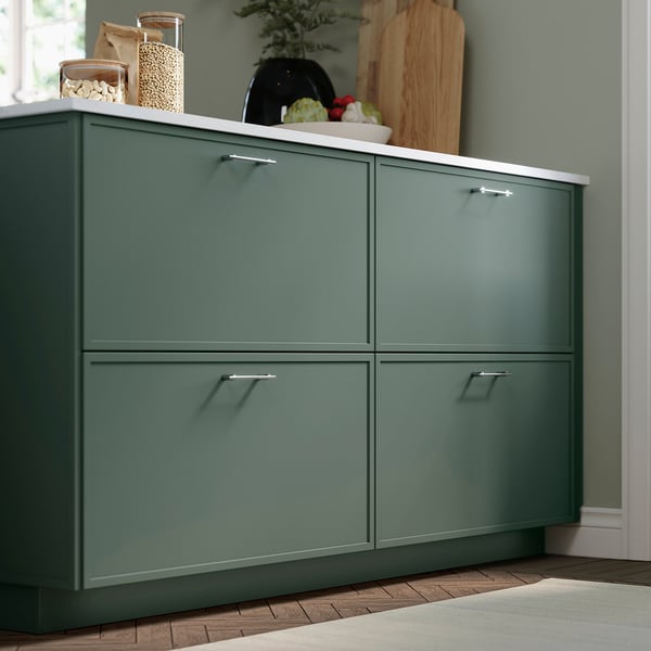 ASPUDDEN Drawer front, dark grey-green, 80x20 cm