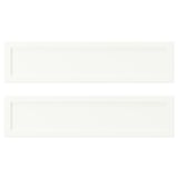 Two white rectangular trays, simple design, clean edges; crafted from particleboard and fibreboard.