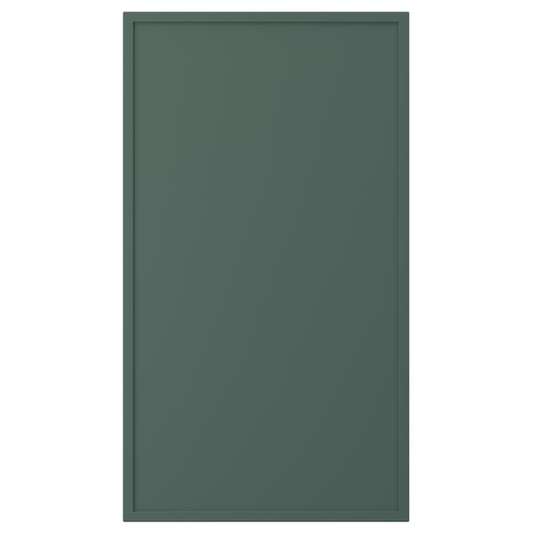 ASPUDDEN Front for dishwasher, dark grey-green, 45x80 cm
