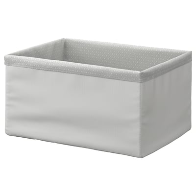 BAXNA fabric organiser, grey, rectangular, clean design, made from recycled polyester.