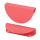 BEGRIPA red plastic handles; semi-circle shape, smooth edges, for drawers/doors.