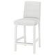 BERGMUND white barstool, modern design with cushioned seat and back, metal legs, perfect for dining.