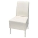 BERGMUND chair, white, sleek design, curved back, comfortable padding.