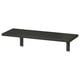 Black BERGSHULT shelf, rectangular, hanging brackets, modern design.