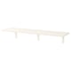 BERGSHULT white wall shelf, single, rectangular, simple design.