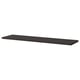 BERGSHULT shelf: dark brown, rectangular, flat, simple.