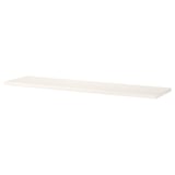 Berghsult white wall shelf, rectangular, bevelled and smooth edges.