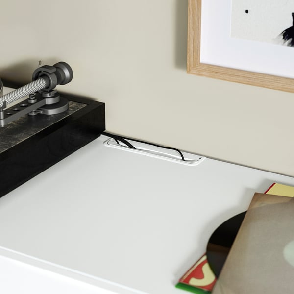 BESTÅ Media storage combination, white/Lappviken white, 360x42x231 cm