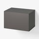 BESTÅ Shelf unit with door, dark grey/Lappviken dark grey, 60x42x38 cm