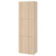 Tall BESTÅ storage cabinet with 3 doors, brown, modern design.