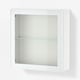 BESTÅ Shelf unit with glass door, white Glassvik/white/light green clear glass, 60x22x64 cm