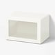 BESTÅ Shelf unit with glass door, white/Sindvik white clear glass, 60x42x38 cm